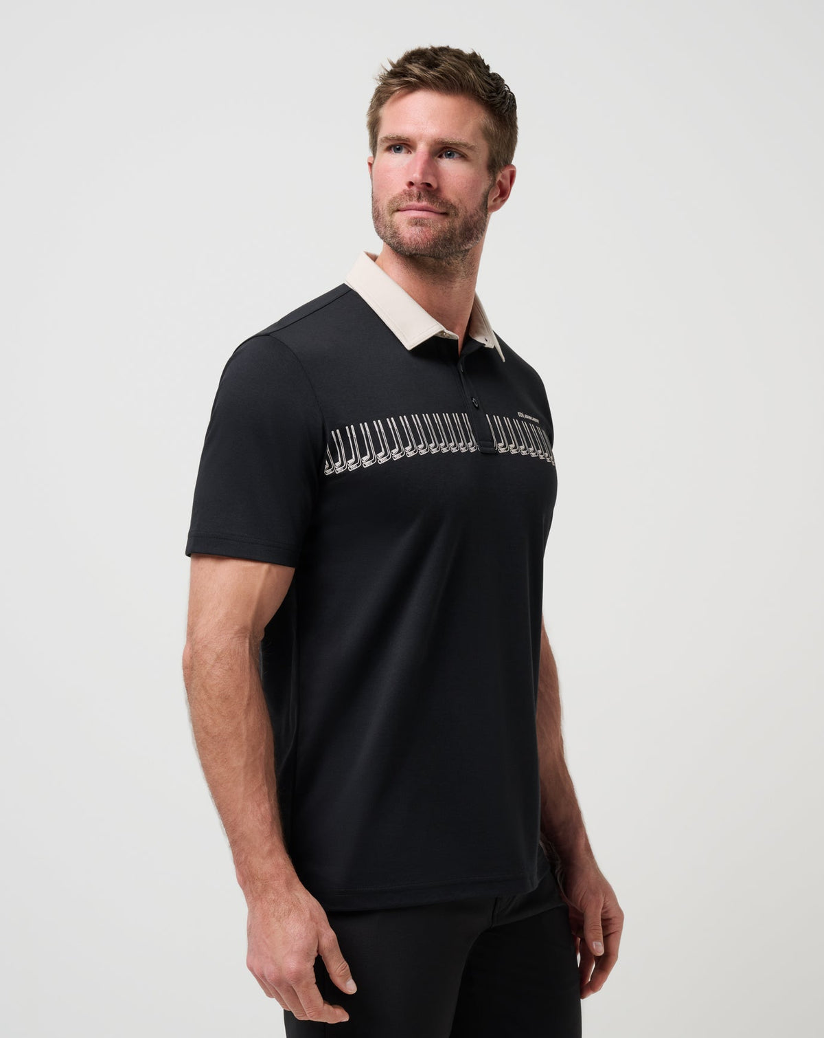 Stick Side Polo Black | Travis Mathew Best Seller