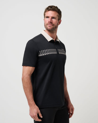 Stick Side Polo Black | Travis Mathew Best Seller