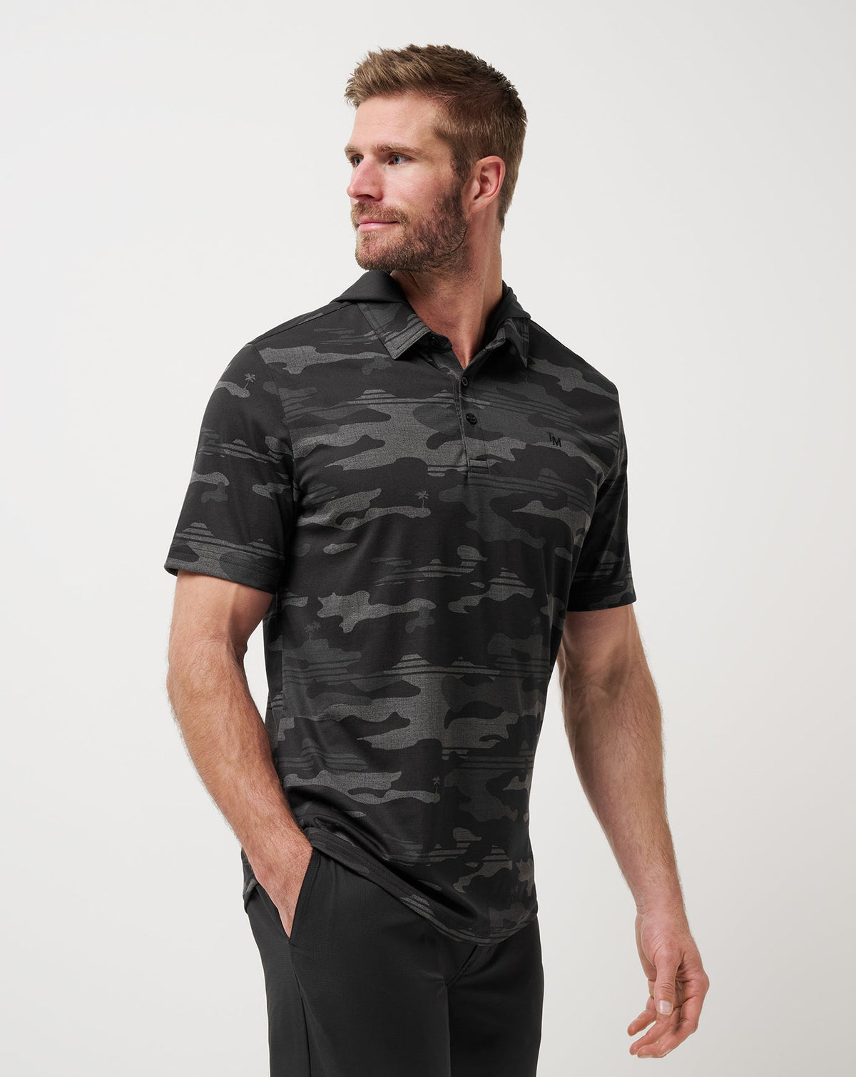 Showdown Stealth Polo Black | Travis Mathew Great Value