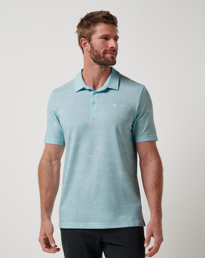 Featherweight City Polo Cory Blue | Travis Mathew Trending