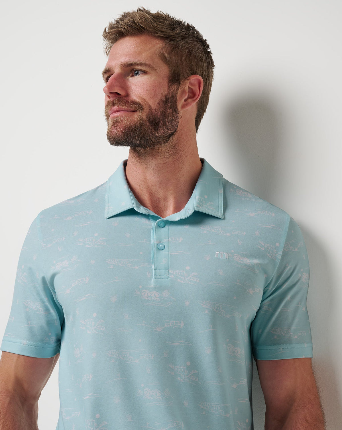 Featherweight City Polo Cory Blue | Travis Mathew Trending