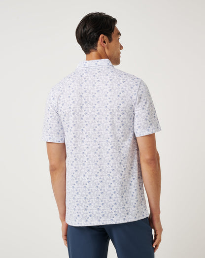 Crystal Sea Polo White | Travis Mathew Quality