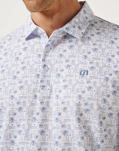 Crystal Sea Polo White | Travis Mathew Quality
