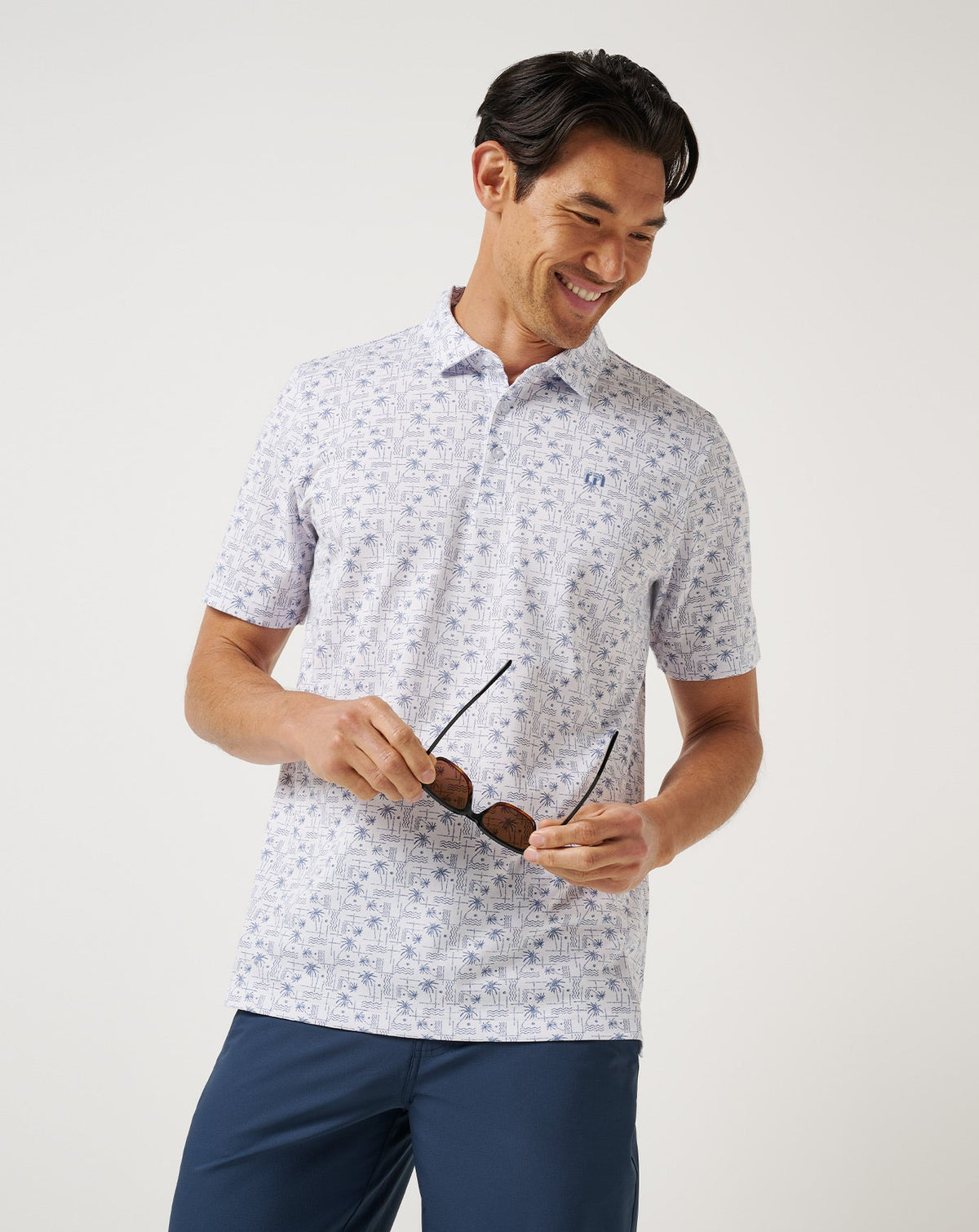 Crystal Sea Polo White | Travis Mathew Quality