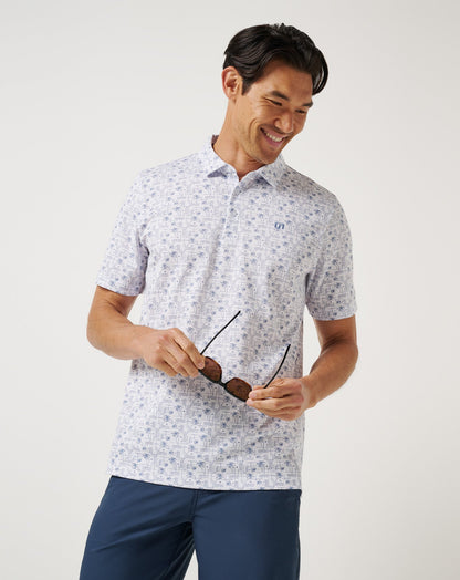 Crystal Sea Polo White | Travis Mathew Quality