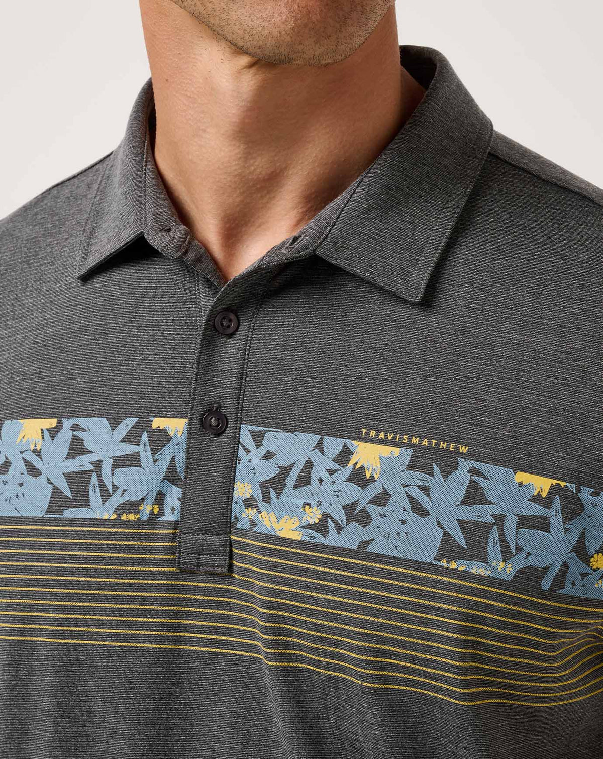 Midnight Train Polo Heather Black | Travis Mathew Trusted