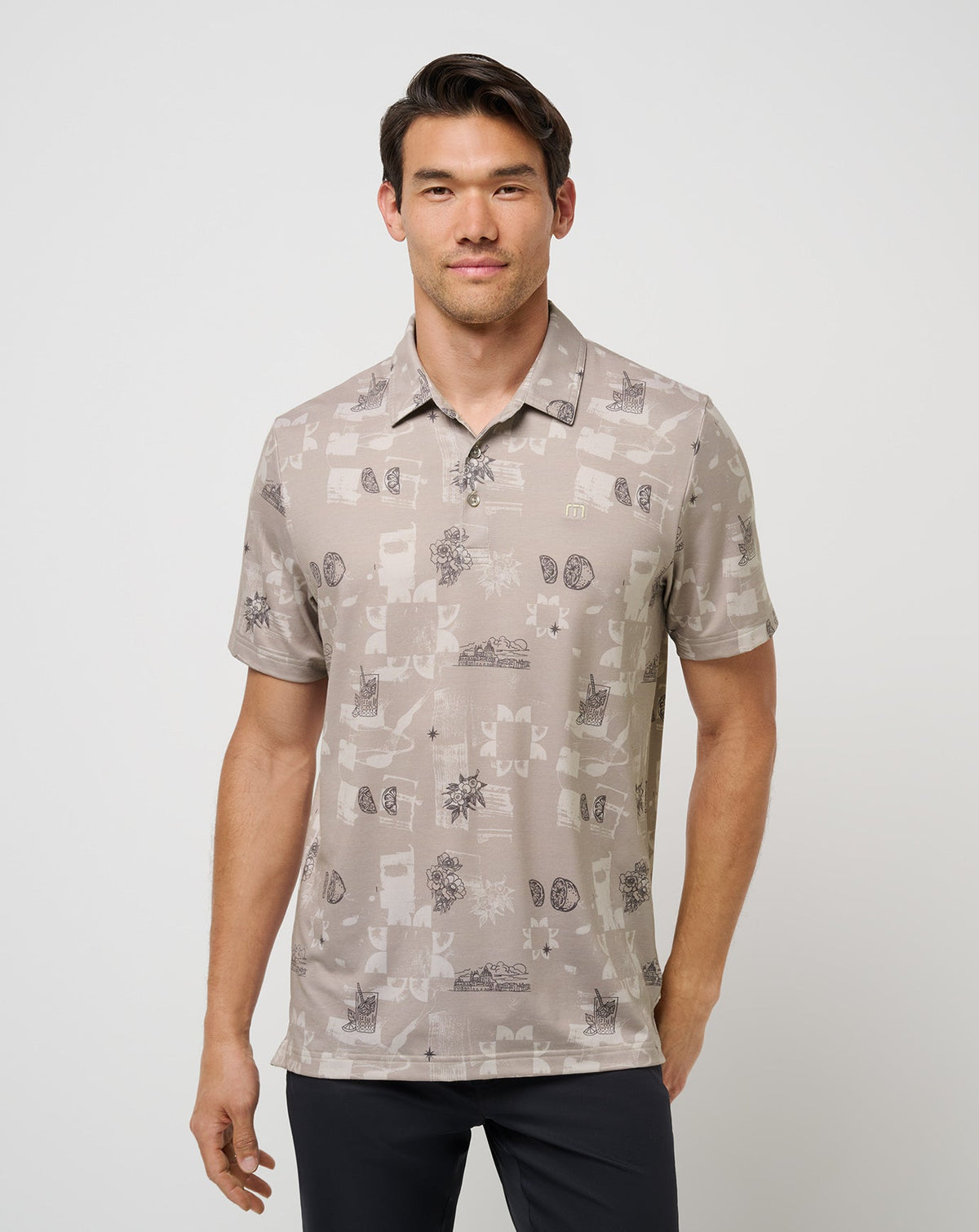 Featherweight Spritz Polo Island Fossil | Travis Mathew New