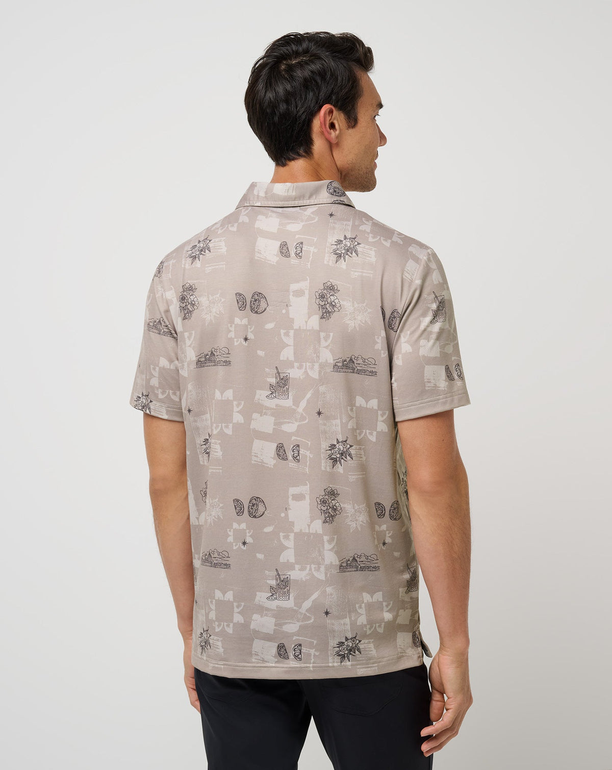 Featherweight Spritz Polo Island Fossil | Travis Mathew New