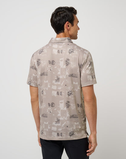 Featherweight Spritz Polo Island Fossil | Travis Mathew New