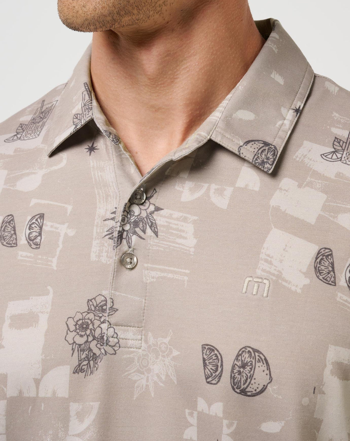 Featherweight Spritz Polo Island Fossil | Travis Mathew New