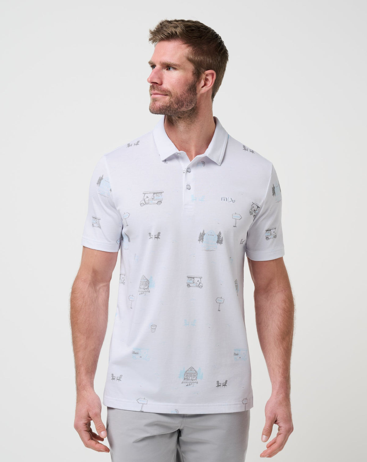 Snow Chance Polo White | Travis Mathew Popular
