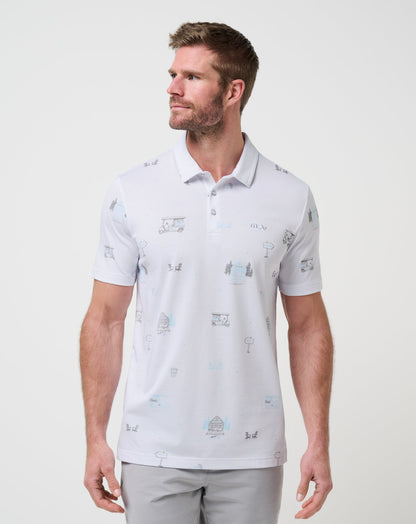 Snow Chance Polo White | Travis Mathew Popular