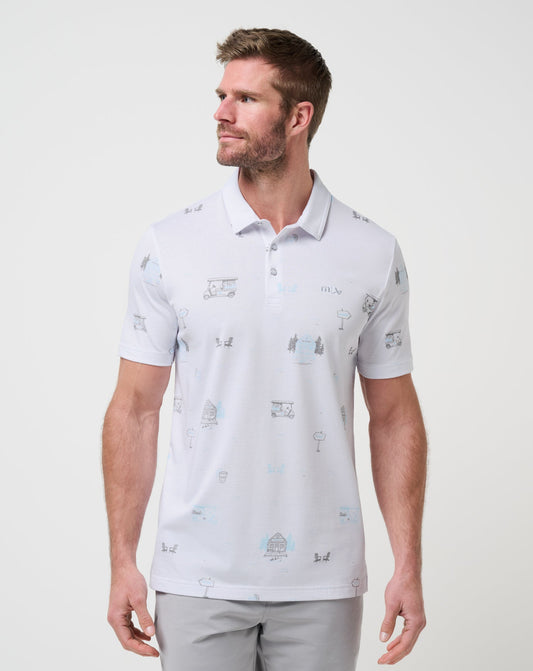 Snow Chance Polo White | Travis Mathew Popular