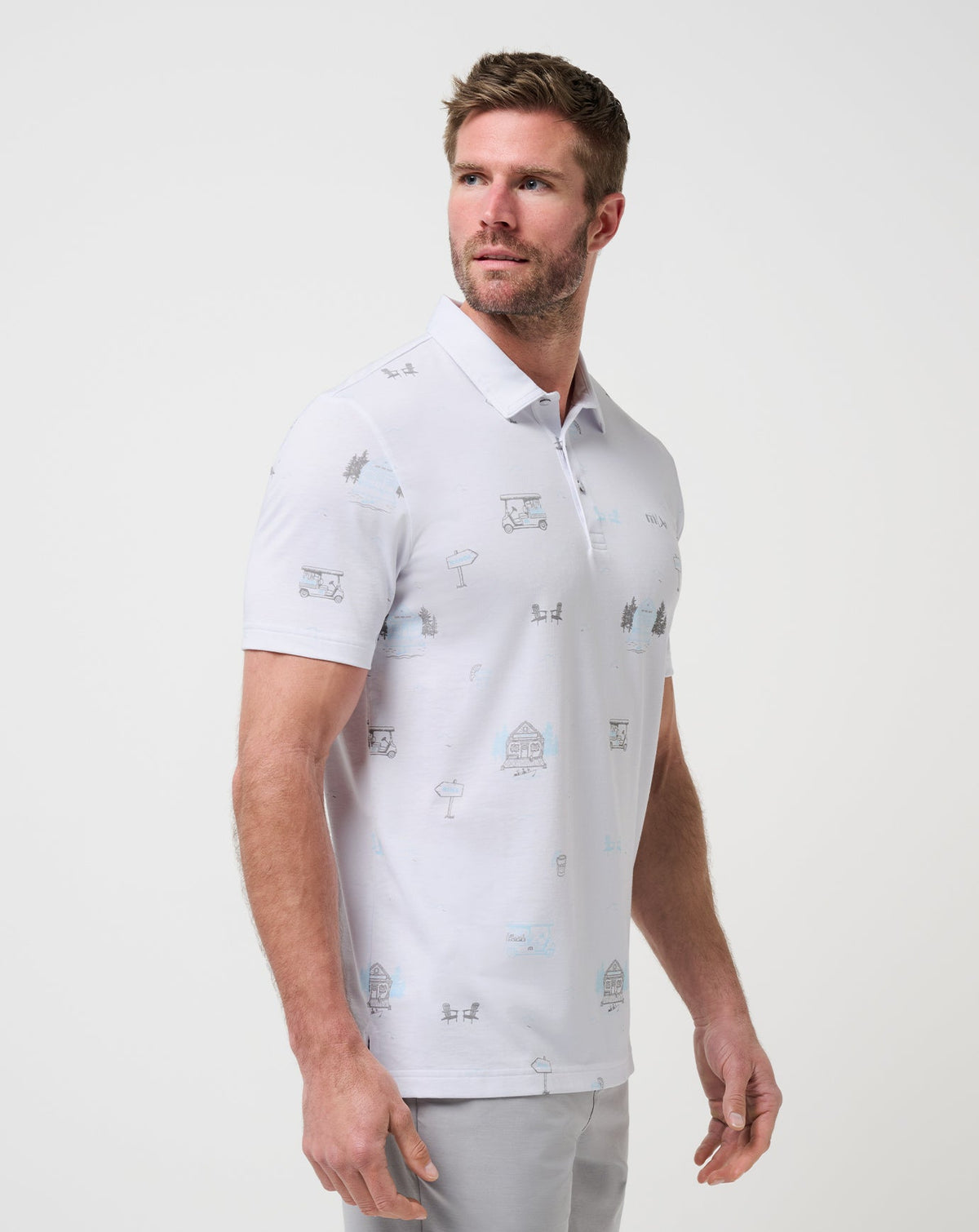 Snow Chance Polo White | Travis Mathew Popular