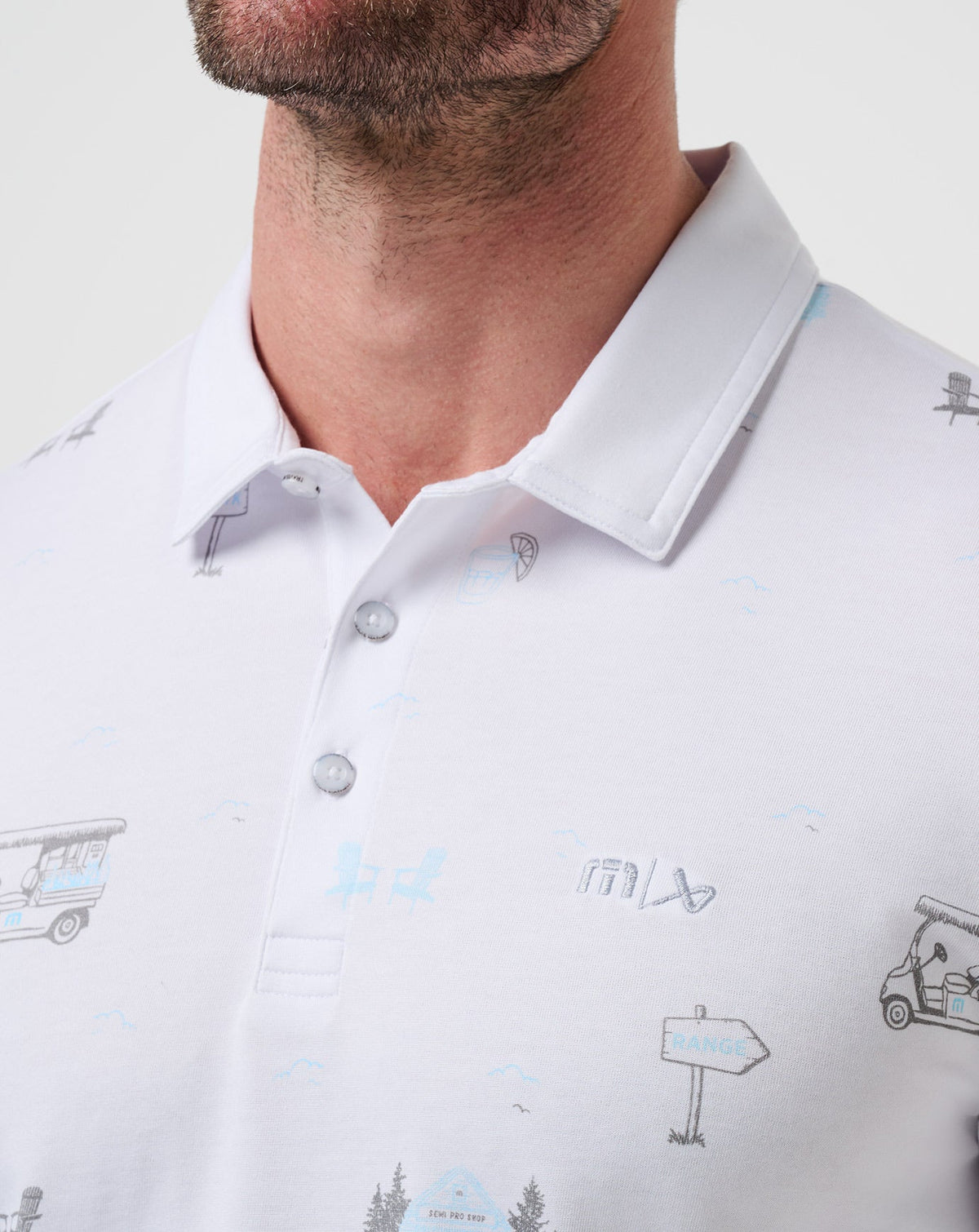 Snow Chance Polo White | Travis Mathew Popular