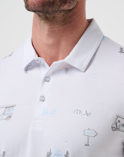 Snow Chance Polo White | Travis Mathew Popular