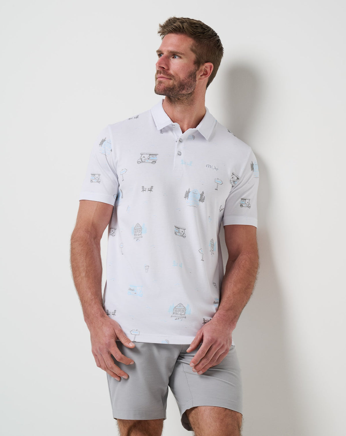 Snow Chance Polo White | Travis Mathew Popular
