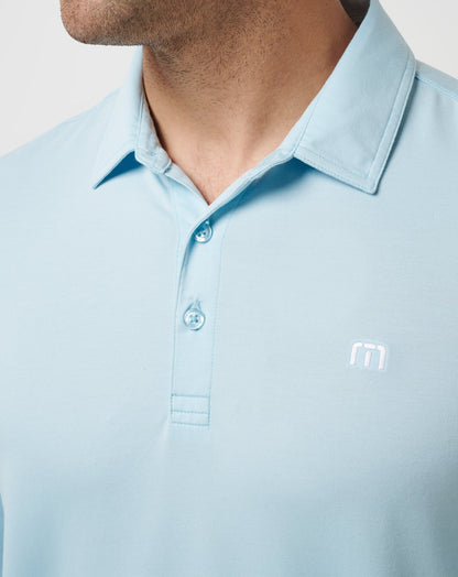 Featherweight Long Sleeve Polo Cory Blue | Travis Mathew Signature
