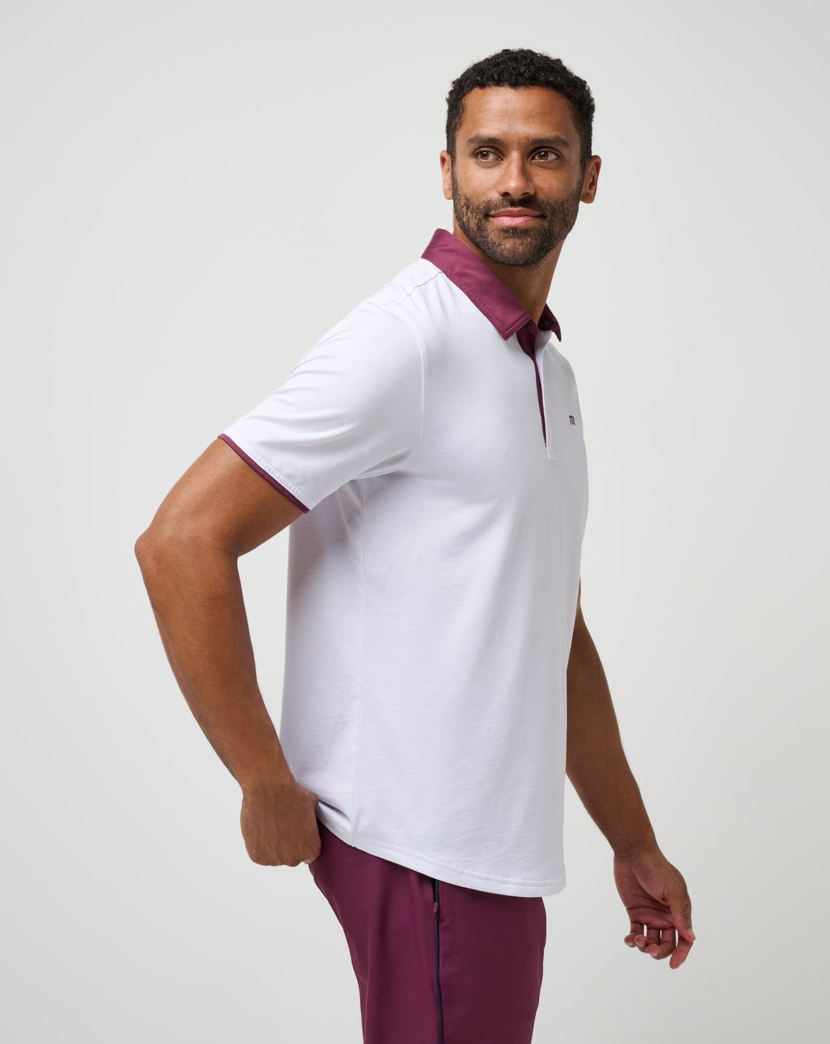 Home Game Polo White | Travis Mathew Great Value