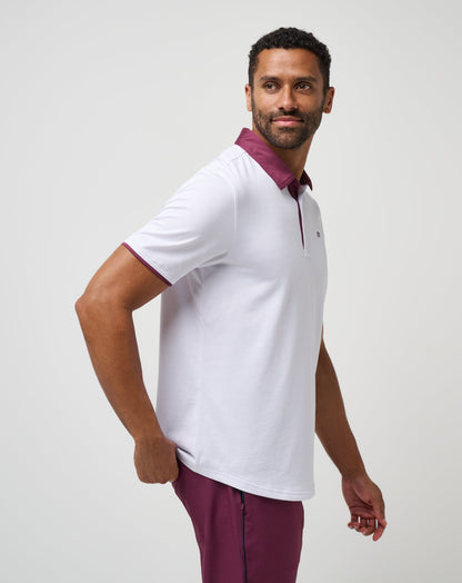 Home Game Polo White | Travis Mathew Great Value
