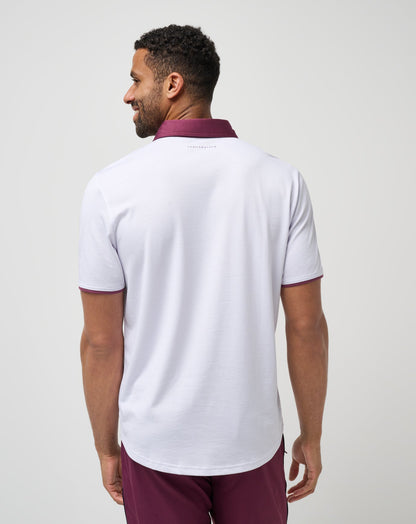 Home Game Polo White | Travis Mathew Great Value
