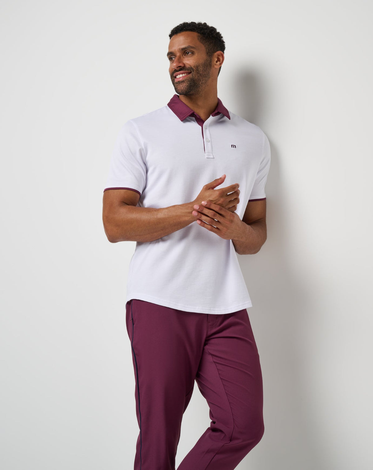 Home Game Polo White | Travis Mathew Great Value