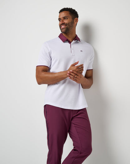 Home Game Polo White | Travis Mathew Great Value