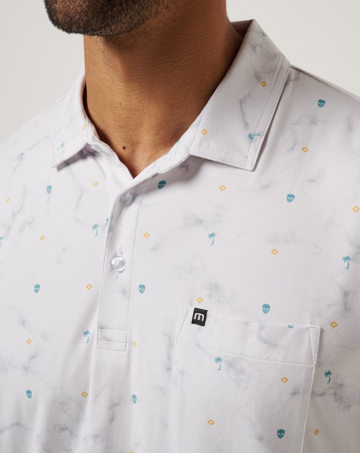 Beach Town Polo White | Travis Mathew Premium