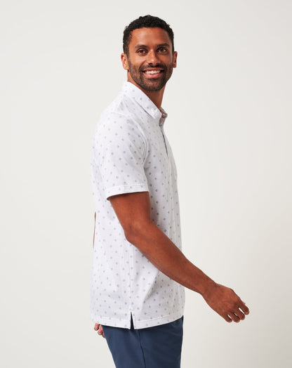 Saturday Night Stay Polo White | Travis Mathew Classic