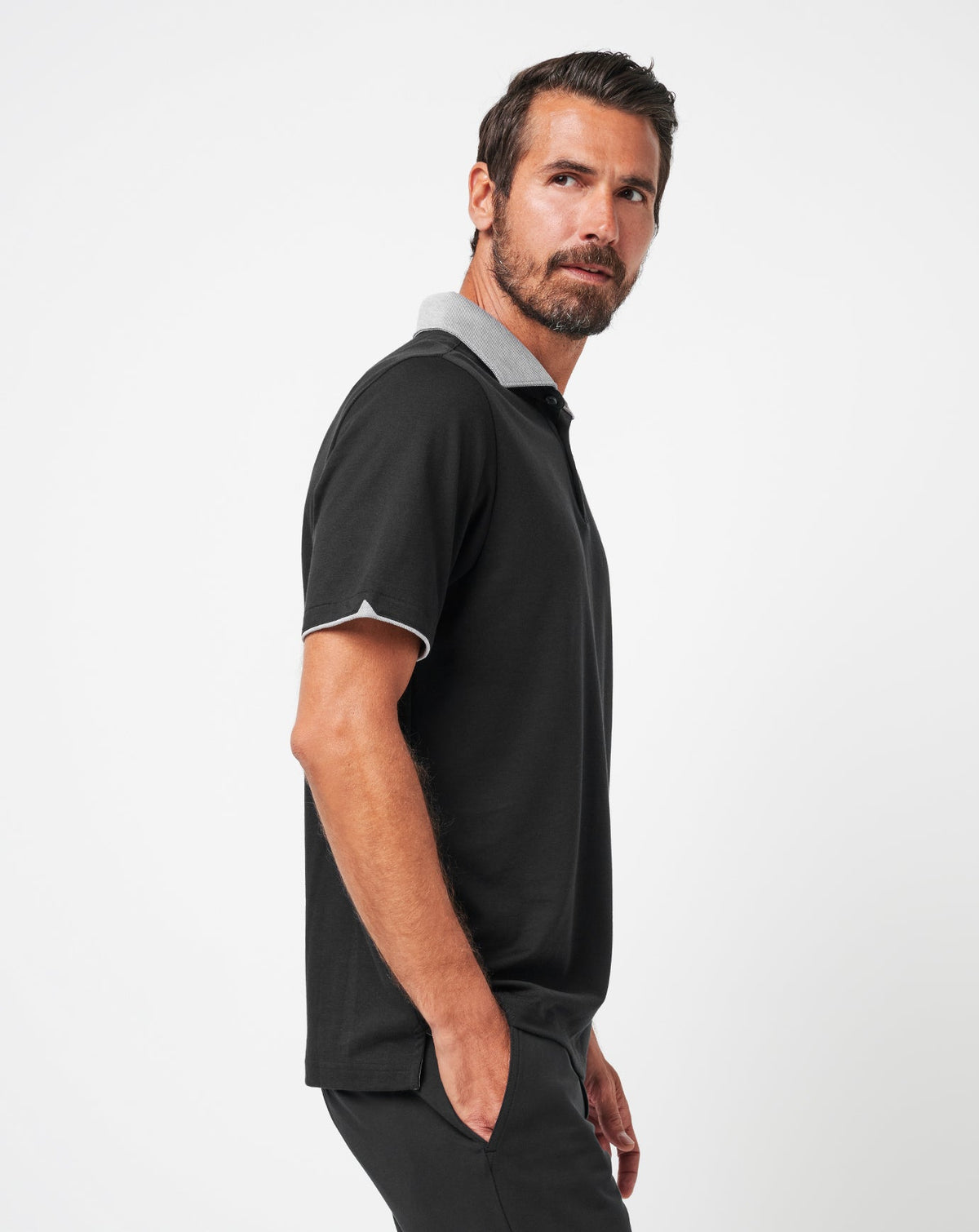 Reservation Number Polo Black | Travis Mathew Best Seller