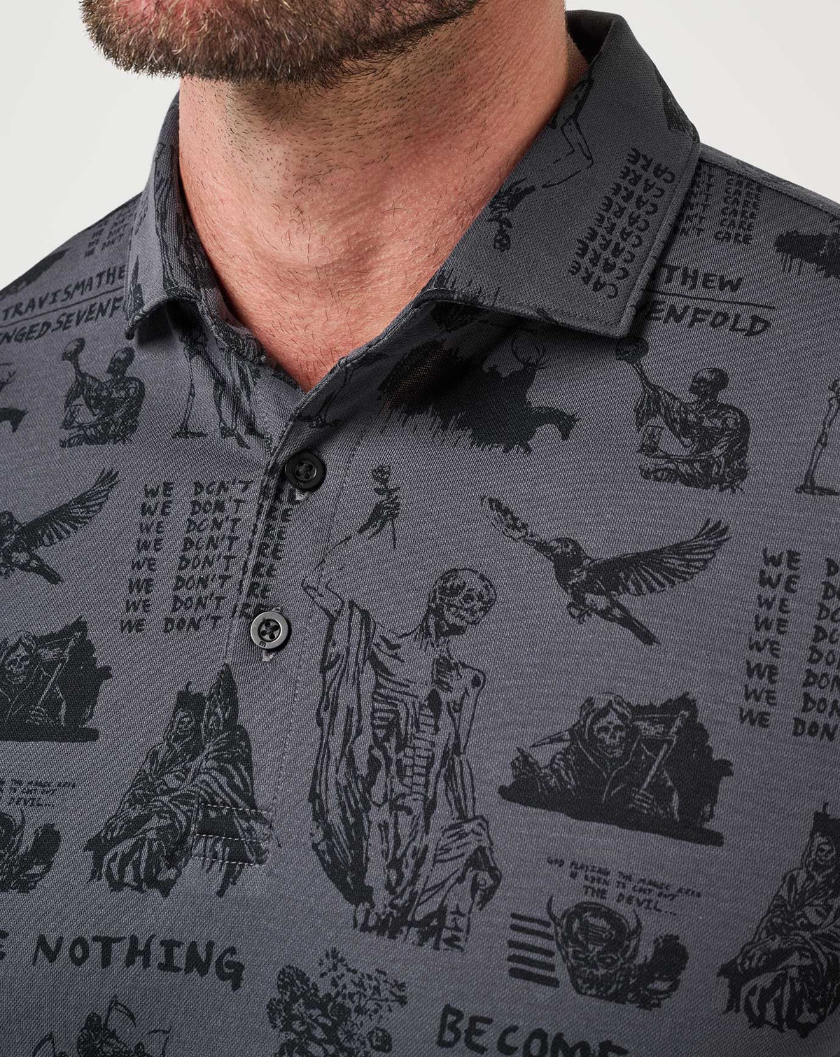 Sound Check Polo Grey/Black | Travis Mathew Top Pick