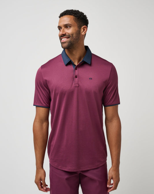 Home Game Polo Mauve Wine | Travis Mathew Best Price