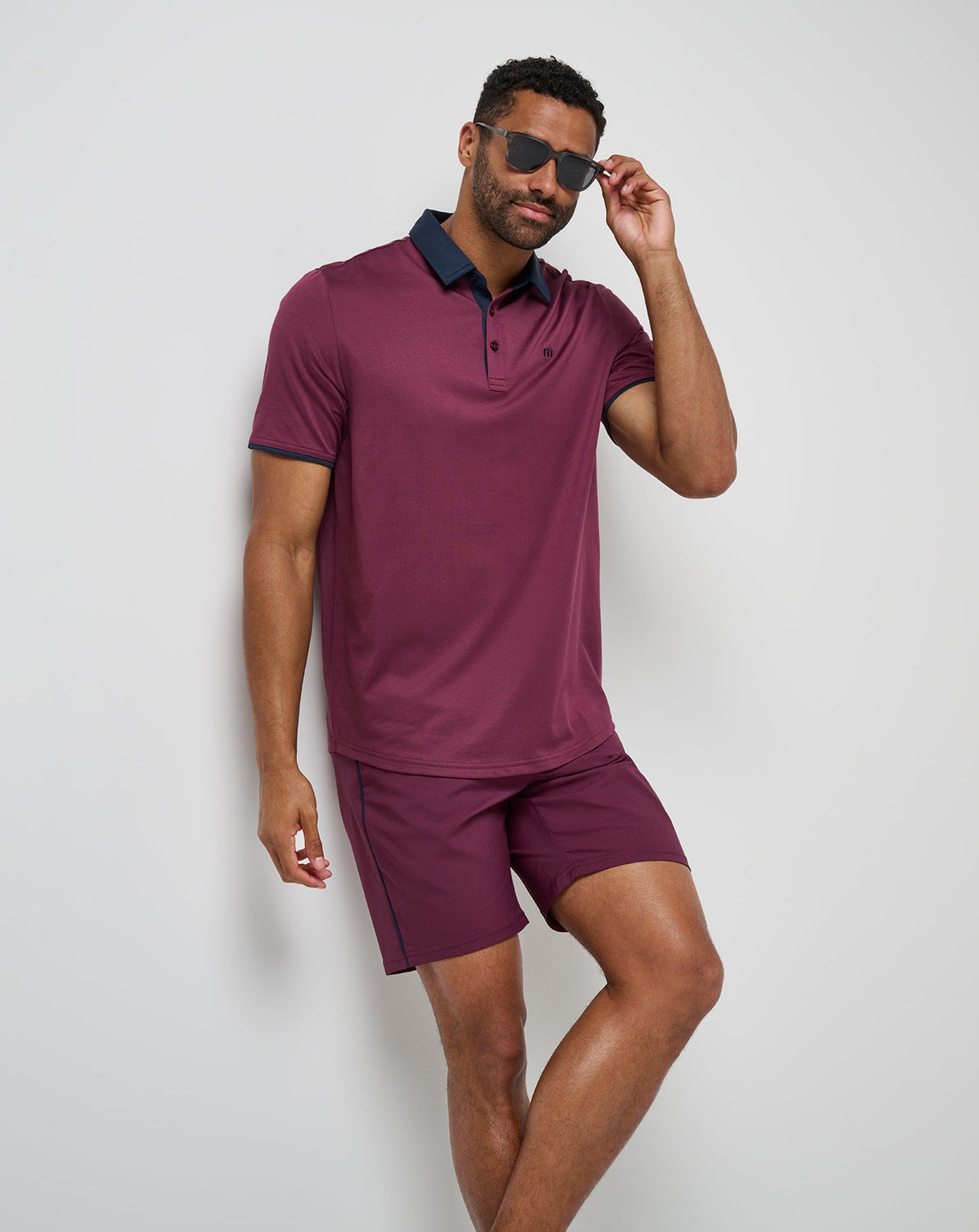 Home Game Polo Mauve Wine | Travis Mathew Best Price
