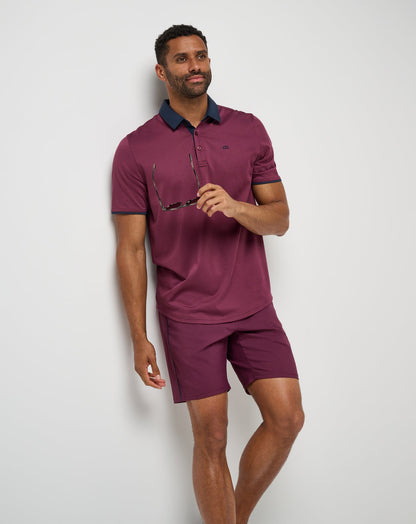 Home Game Polo Mauve Wine | Travis Mathew Best Price