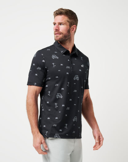 Golf Sucks Polo Black | Travis Mathew Premium