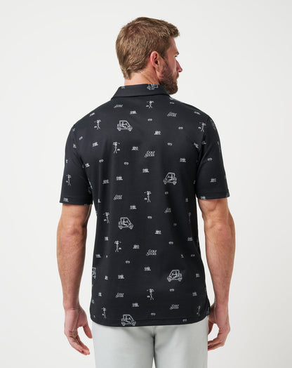 Golf Sucks Polo Black | Travis Mathew Premium