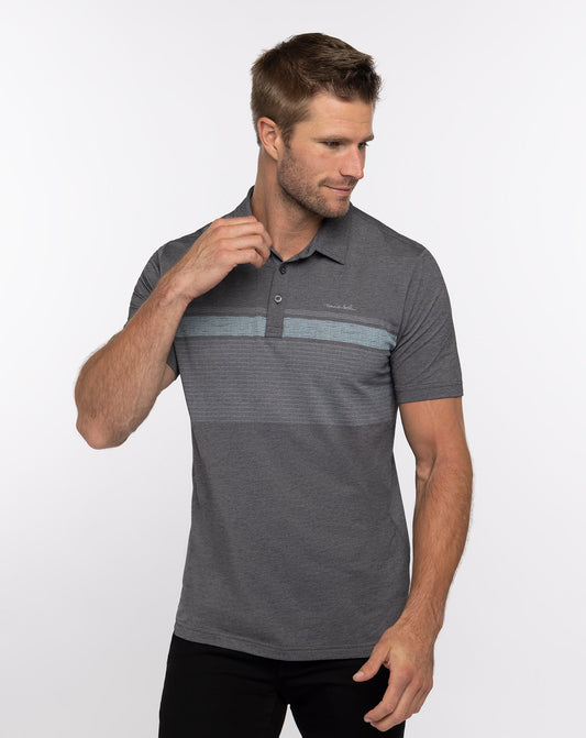Endless Horizon Polo Heather Dark Grey | Travis Mathew Great Value
