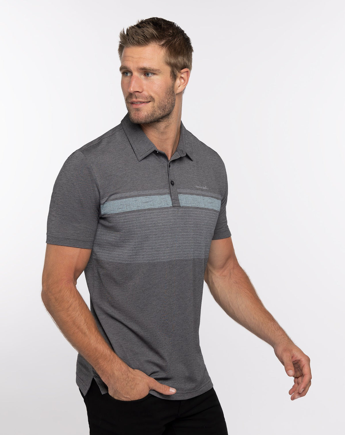 Endless Horizon Polo Heather Dark Grey | Travis Mathew Great Value
