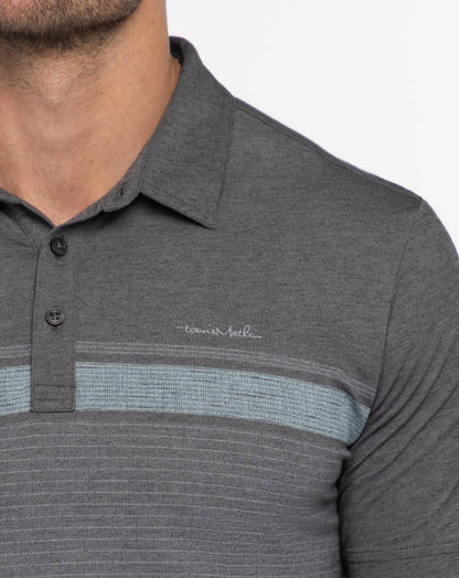 Endless Horizon Polo Heather Dark Grey | Travis Mathew Great Value