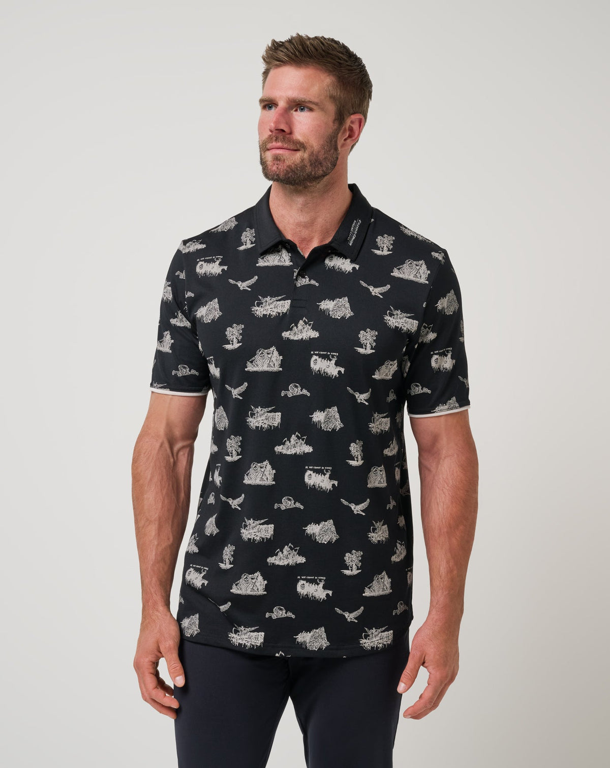 City Of Evil Polo Black | Travis Mathew Discount