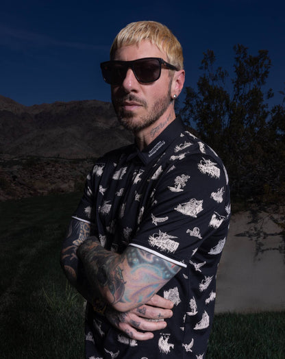 City Of Evil Polo Black | Travis Mathew Discount
