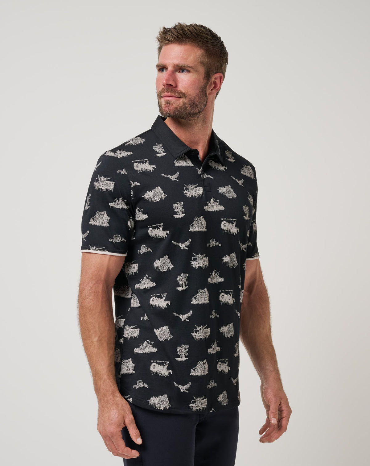 City Of Evil Polo Black | Travis Mathew Discount