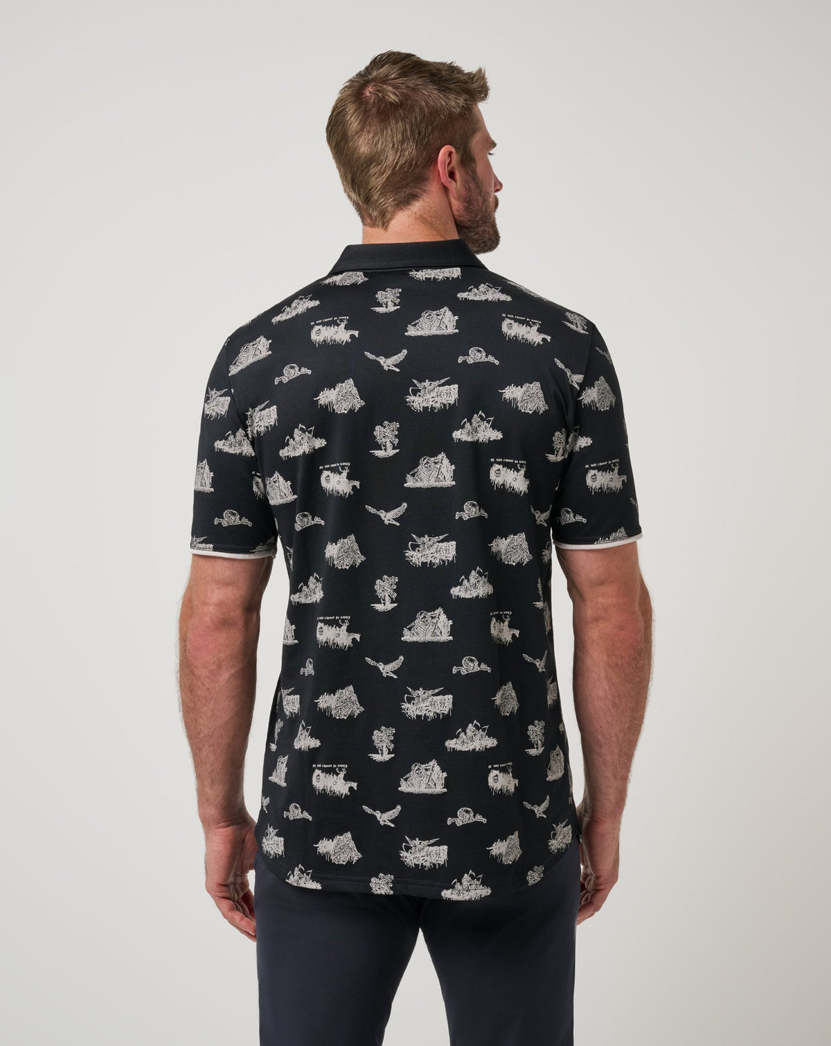 City Of Evil Polo Black | Travis Mathew Discount