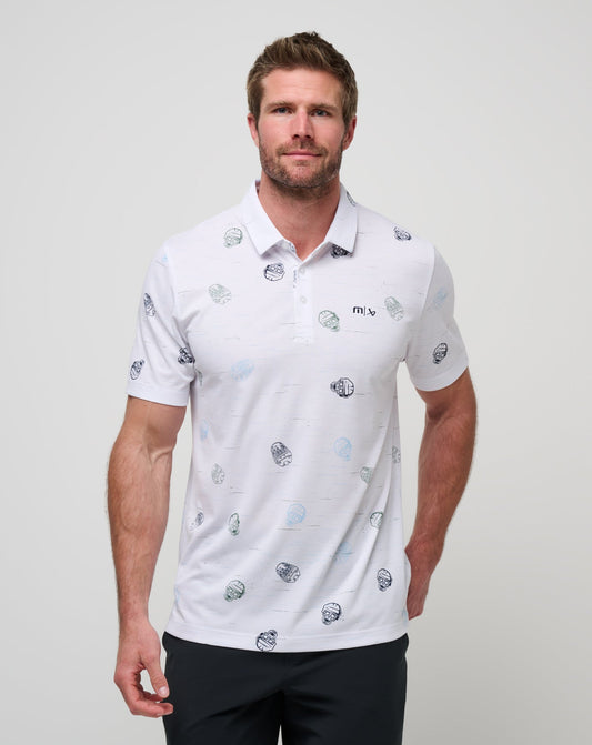 Mitts Off Polo White | Travis Mathew Best Seller