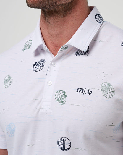 Mitts Off Polo White | Travis Mathew Best Seller