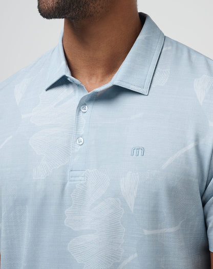 Featherweight Mist Polo Heather Dusty Blue | Travis Mathew Deals