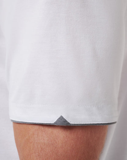 Reservation Number Polo White | Travis Mathew Signature