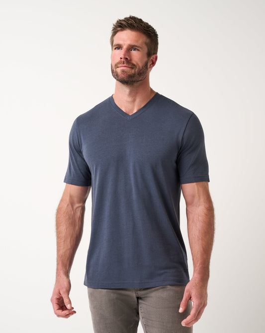 Cloud V-Neck Tee Blue Nights | Travis Mathew Sale