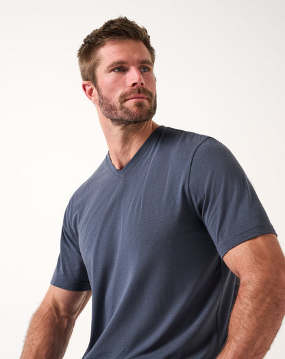 Cloud V-Neck Tee Blue Nights | Travis Mathew Sale