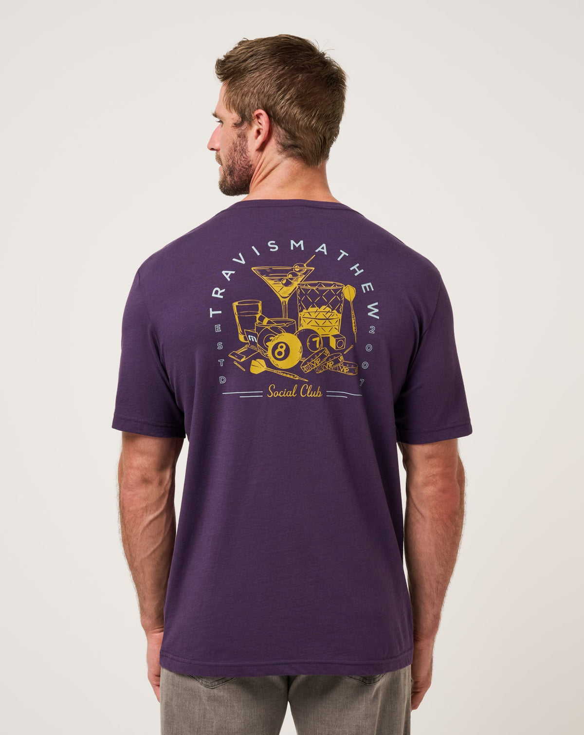 Social Hour Tee Purple Velvet | Travis Mathew Trusted